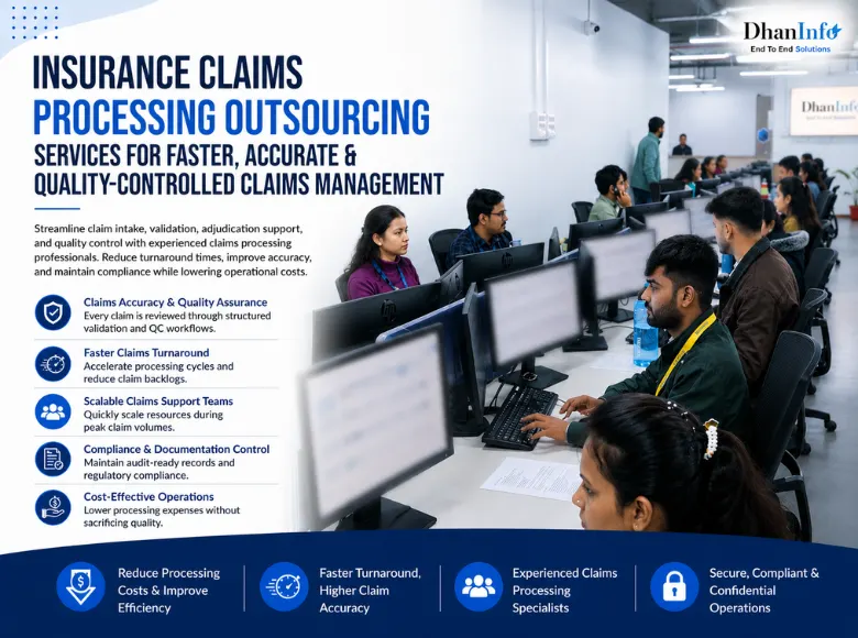 Insurance Claims Processing Outsourcing Services for Faster, Accurate, and Quality-Controlled Claims Management